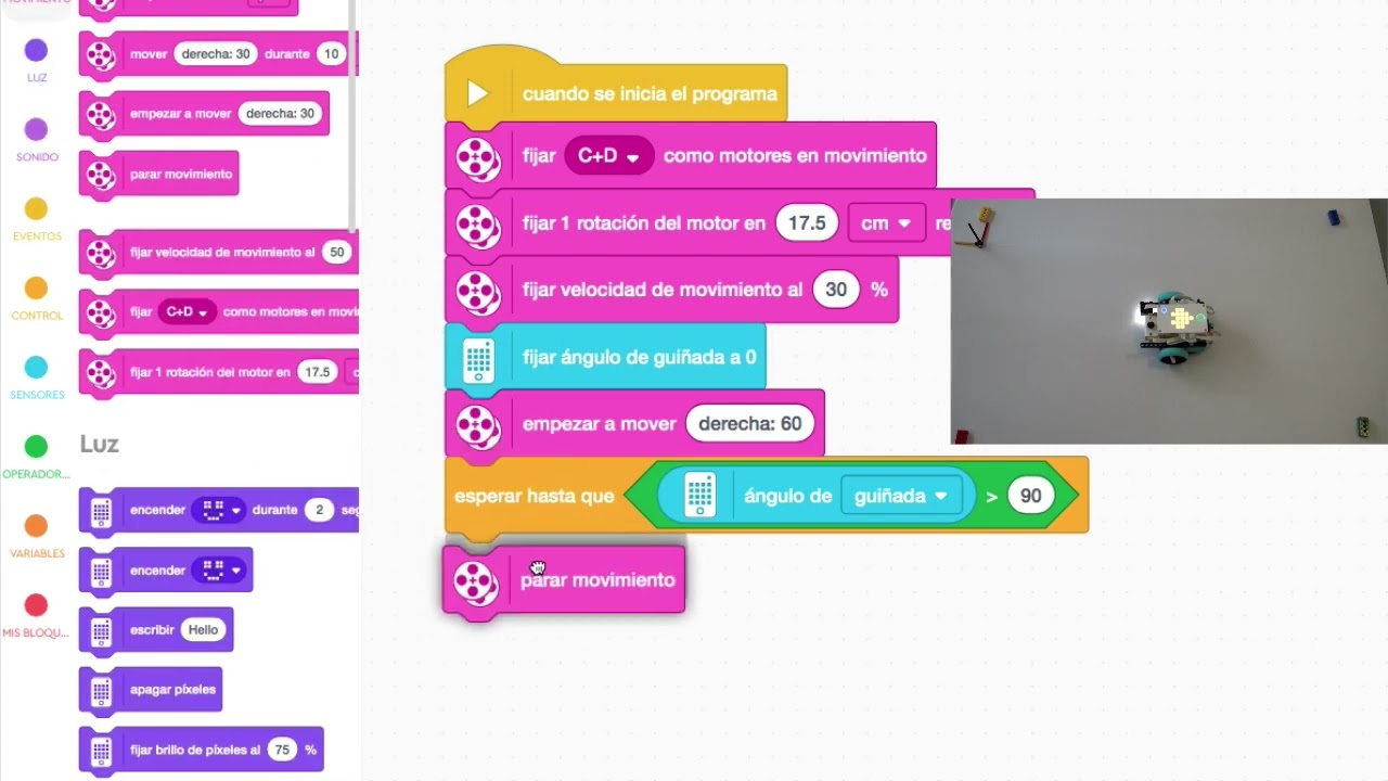 Comenzando con Spike Prime 6, Sensor de giroscópico