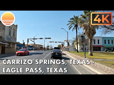 Carrizo Springs, Texas to Eagle Pass, Texas! Drive with me on a Texas highway!