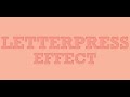 How to Create a Letterpress Effect in Illustrator