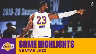 HIGHLIGHTS | LeBron James (22 pts, 9 ast, 8 reb) vs Utah Jazz