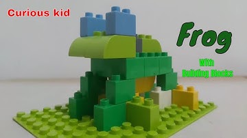 How to build a Frog from building blocks (LEGO, duplo, LEPIN, DIY, large blocks)