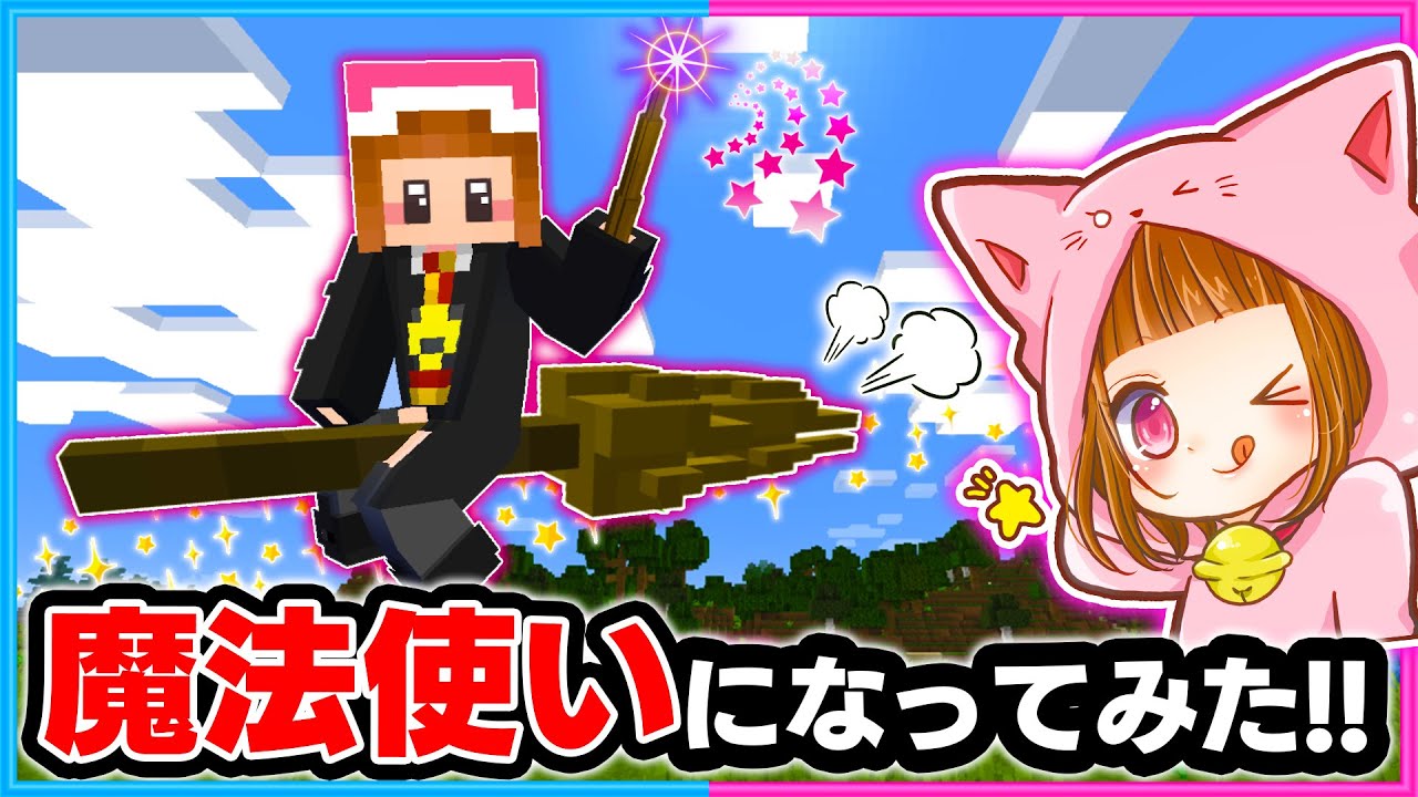 What happens when you try to survive as a wizard in Minecraft