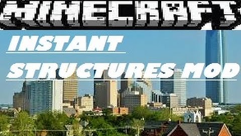 Minecraft Mod Showcase - INSTANT STRUCTURES