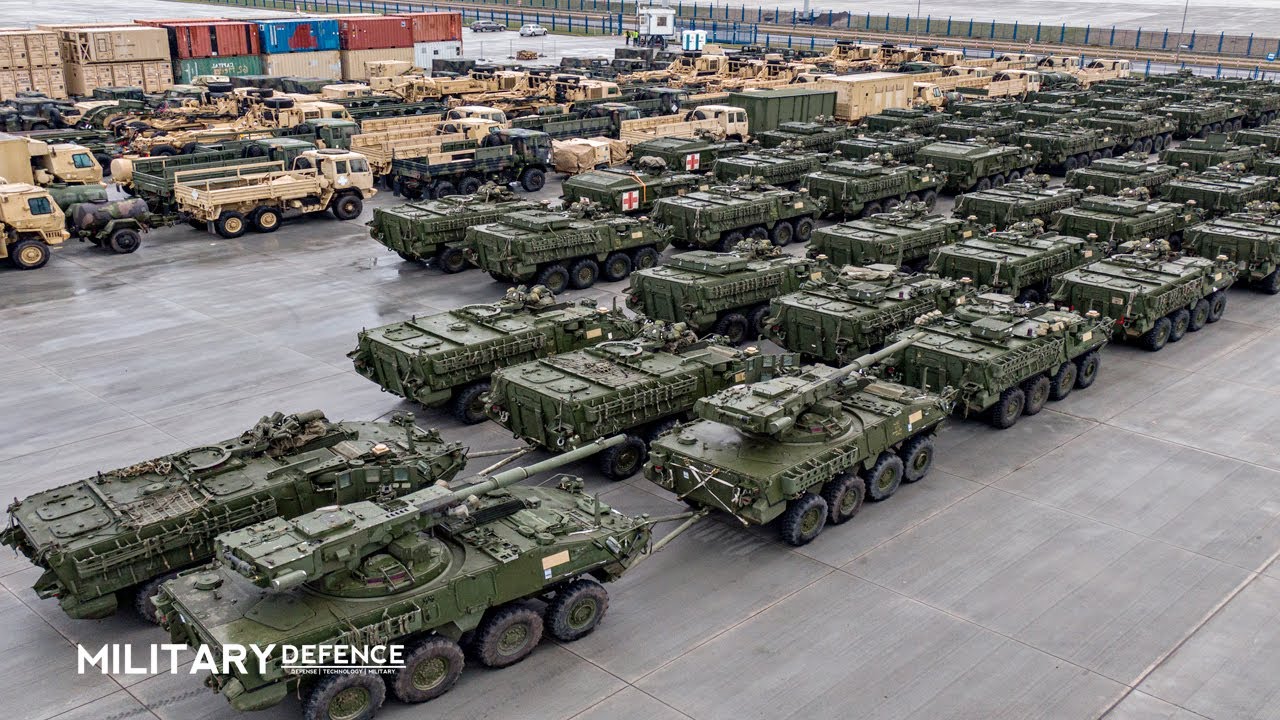 90 US Stryker Combat Vehicles Arrive Ukraine to launch a counterattack ...