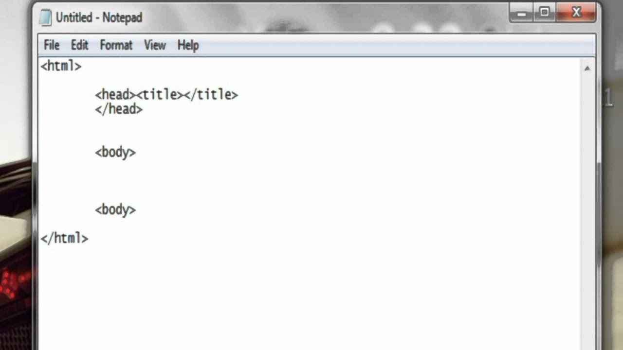 Html and Css Tutorial : Creating first Html files - YouTube