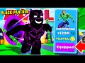 NOOB BLACK PANTHER WITH FULL TEAM OF LEGENDARY PETS GETS *NEW* MAX RANK IN ROBLOX NINJA LEGENDS!
