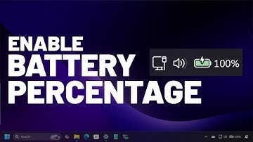 Enable NEW Battery Percentage in Taskbar on Windows 11 25H2 or 24H2 – 100% Working (Sept 2025)