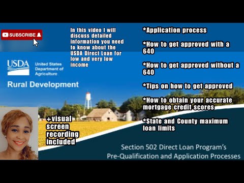 How to Apply & Get Approved for The USDA Direct Home Loan For Low & Very Low Income