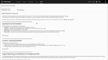 Admin Settings for Mobile Apps | Adobe Analytics