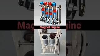 magnetic free energy engine / magnetic piston engine work #technology #automobile #engineering #tech