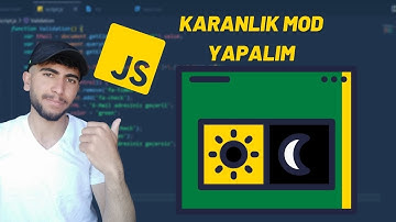Javascript ile karanlık mod yapımı. | HTML CSS JS