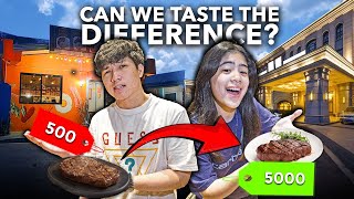 CHEAP vs EXPENSIVE RAMEN + Steak + 250 pesos Feast!