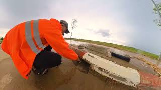 Unclogging Culvert On Street Road Drain Rain Water-Remove Trash And Debris Unclog Culvert by Clean  Daily12M 803 views 3 months ago 2 minutes, 57 seconds