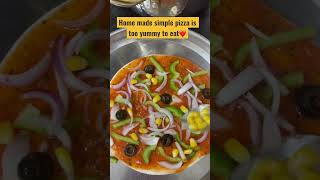 Home made desi pizza #pizza#fastfeed #veggies #yummy