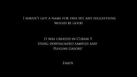 Cubase 5 - Elctro, trance