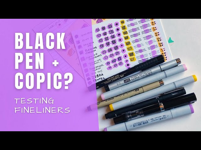 Tools On My Desk: Fineliners and Technical Pens, Which are Safe for Copic  Markers? — Vanilla Arts Co.