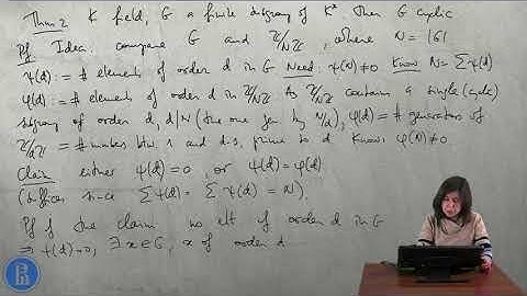 3.3 Multiplicative group and automorphism group of a finite field