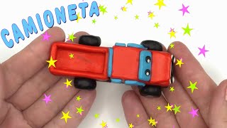 Camioneta rosie - Cum se fac masini din plastilina (Tutorial)