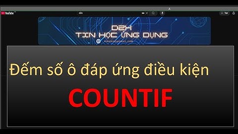 [D2X] Học Hàm COUNTIF Trong Excel Trong 5 Phút!”