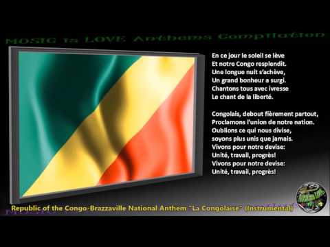Congo-Brazzaville National Anthem "La Congolaise" INSTRUMENTAL With Lyrics