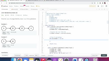 Coding Interview Questions | LeetCode 234 | Palindrome Linked List