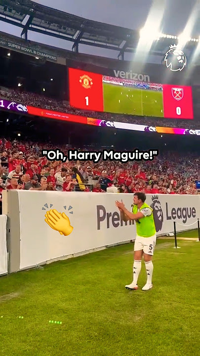 Harry Maguire LOVING His Chant 🎶👏