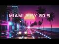Neon Miami Night Drive 🌴 Synthwave Retrowave Mix 🚗 Nostalgic 80s Highway Vibes For Sleep | 4K