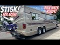 COUNTRY COACH AFFINITY AND HARLEY ROAD KING SCREAMIN' EAGLE FOR $115,000!!!