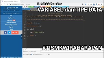 Praktek 2 Pemrograman Dasar (Variabel dan Tipe Data)