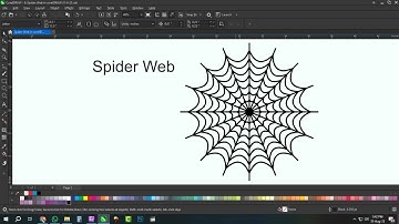 Spider Web in corelDRAW | corel draw | photo shop | design