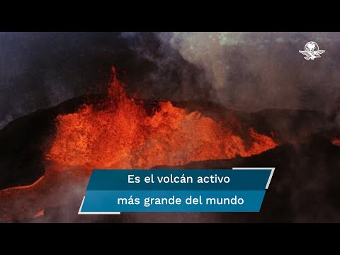 Volcán Mauna Loa, en Hawái, dispara impresionantes fuentes de lava de hasta 60 metros