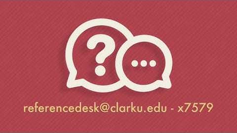 Using Endnote: Working with References (Clark University video)
