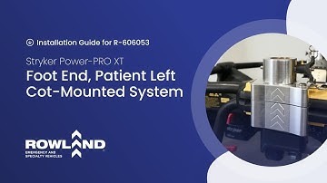 Install Guide - Foot End, Patient Left Cot Block (R-60653) - Stryker PPXT