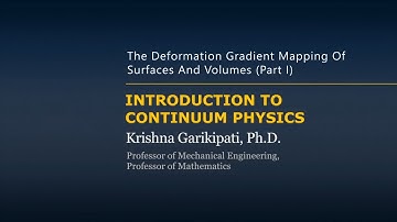 The Deformation Gradient: Mapping of Surfaces and Volumes (Part I) — Lesson 2
