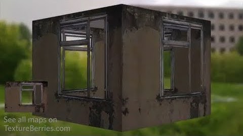 📸 Facade with broken windows - 02, TEXTURE for 3Ds Max, Unreal Engine, Unity (transparency)