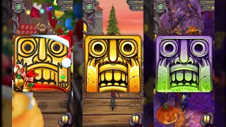 Temple Run 2 Winter Toyland Vs Temple Run 2 Sky Summit Vs Temple Run 2 Spooky Summit