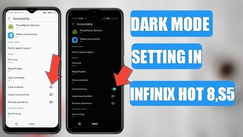 Infinix hot 8 & s5 new setting-now dark mode option  enable on infinix hot 8 & s5 officially