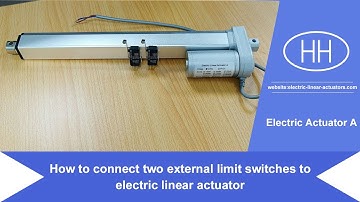 How to connect two external limit switches to electric linear actuator