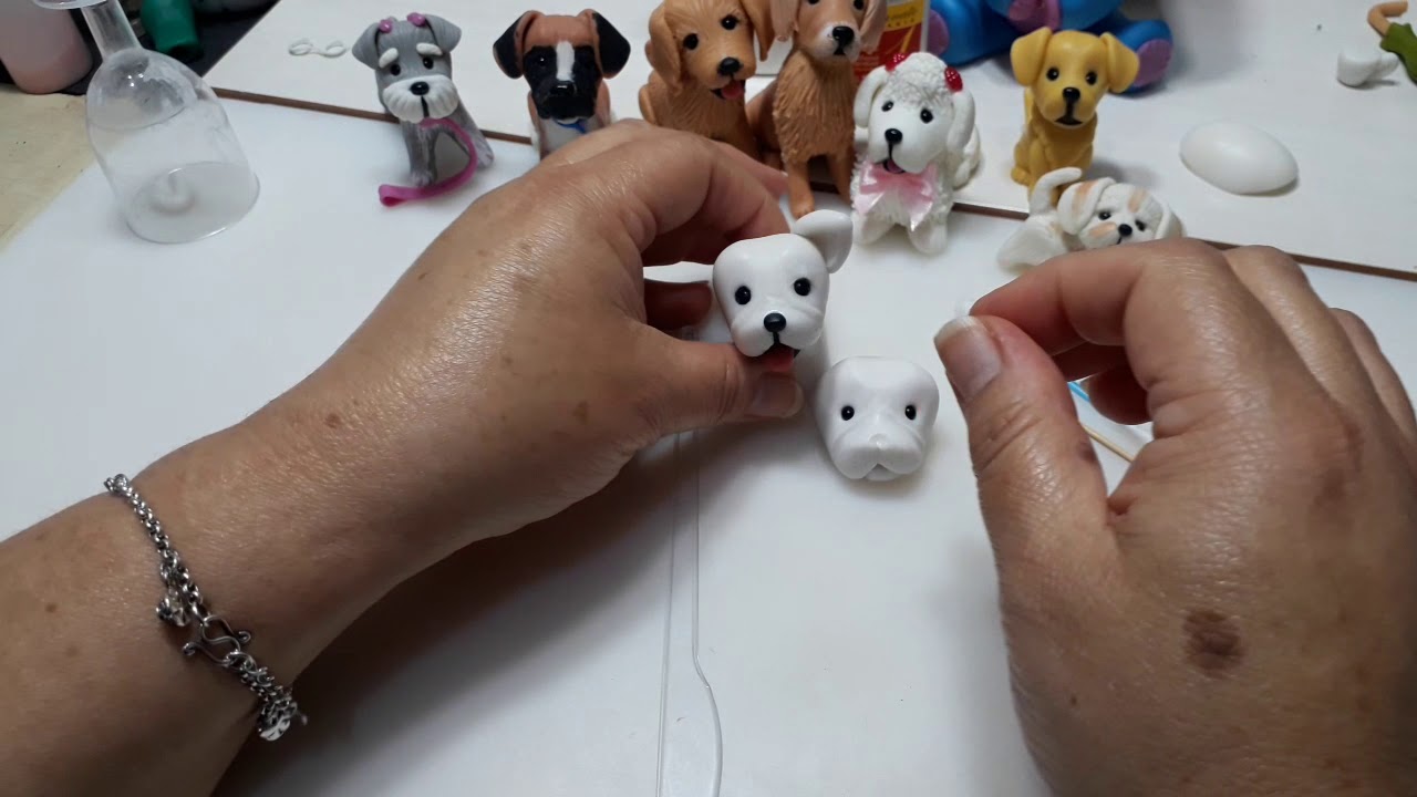 Buldogue francês fofinho em biscuit