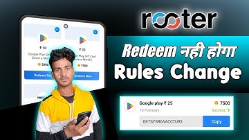 Rooter Google Play Redeem Code । Rooter App Se Redeem Code Kaise Le
