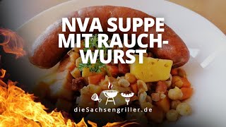 NVA Suppe mit Rauchwurst lecker zubereitet / how to make onepot Army soup - die sachsengriller