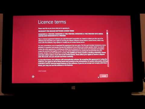 Windows 8.1 Preview how to install onto a Windows Surface RT Tablet