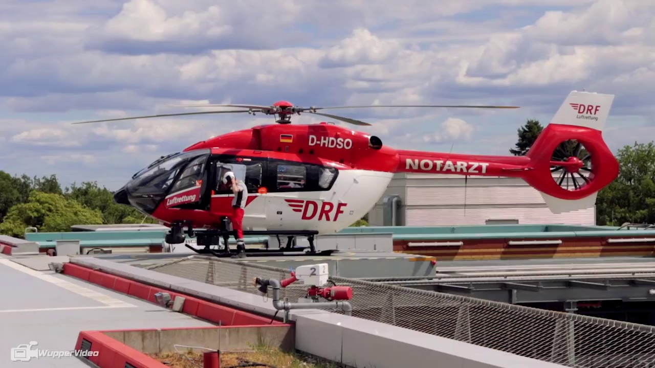 Alarmstart Hubschrauber Christoph Berlin am Unfallkrankenhaus Berlin