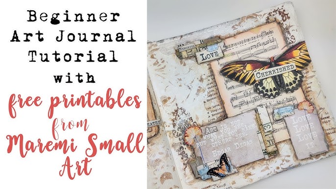 Art Journaling with FREE PRINTABLES from MAREMI SMALL ART! - YouTube art-journaling-with-free-printables-from-maremi-small-art-youtube
