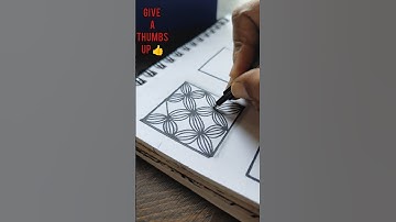 1/9 zentangle pattern challenge #shorts #zentangle