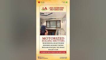 Motorized Rolling Shutters bring convenience and security together! #lingaautomations #automations