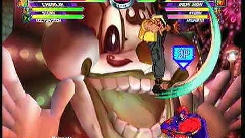 MvC2 Online (360): Charlie throws Iron Man out of Proton Cannon