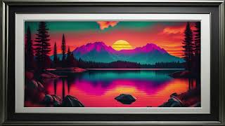 ART TV FRAME☀ 6 IMAGES, NO SOUND, 4K, stress relief, SCREENSAVER BEAUTIFUL SUNSET ART DECOR 4K