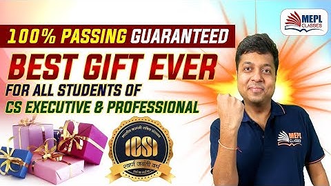 Best GIFT Ever For All CS Executive & Professional |MEPL- Mohit Agarwal