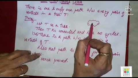 Graph Theory 28-There is only one path between every pair of vertices in a tree